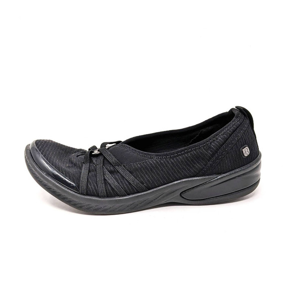 Bzees Shoes Womens 7 Niche Black Flats Slip On Comfort Sneakers - Picture 1 of 8